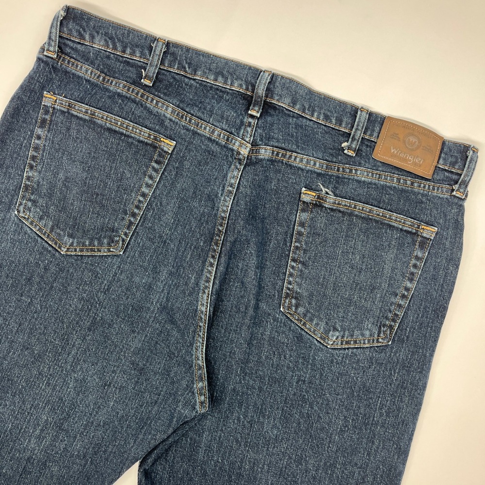 Wrangler Authentics Regular Fit Jeans Dark Blue 42x30 Workwear Streetwear